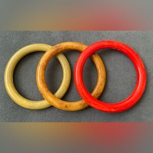 Set of Three Vintage BAKELITE Bangles
